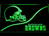 Cleveland Browns Backers Worldwide LED Neon Sign Electrical - Green - TheLedHeroes