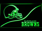 Cleveland Browns Backers Worldwide LED Neon Sign USB - Green - TheLedHeroes