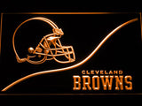 Cleveland Browns Backers Worldwide LED Neon Sign USB - Orange - TheLedHeroes