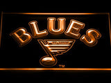 St. Louis Blues (2) LED Neon Sign Electrical - Orange - TheLedHeroes