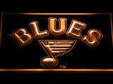 St. Louis Blues (2) LED Neon Sign USB - Orange - TheLedHeroes