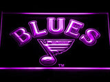St. Louis Blues (2) LED Neon Sign Electrical - Purple - TheLedHeroes