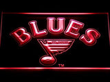 St. Louis Blues (2) LED Neon Sign USB - Red - TheLedHeroes