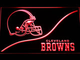 Cleveland Browns Backers Worldwide LED Neon Sign Electrical - Red - TheLedHeroes