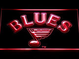 St. Louis Blues (2) LED Neon Sign Electrical - Red - TheLedHeroes