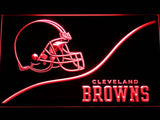 Cleveland Browns Backers Worldwide LED Neon Sign USB - Red - TheLedHeroes