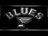 St. Louis Blues (2) LED Neon Sign USB - White - TheLedHeroes
