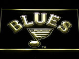 St. Louis Blues (2) LED Neon Sign USB - Yellow - TheLedHeroes