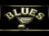St. Louis Blues (2) LED Neon Sign Electrical - Yellow - TheLedHeroes