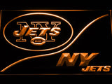 New York Jets (3) LED Neon Sign USB - Orange - TheLedHeroes