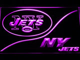 New York Jets (3) LED Neon Sign Electrical - Purple - TheLedHeroes