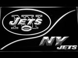 New York Jets (3) LED Neon Sign USB - White - TheLedHeroes