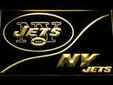 New York Jets (3) LED Neon Sign Electrical - Yellow - TheLedHeroes