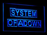 System Of A Down LED Neon Sign USB - Blue - TheLedHeroes