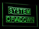 System Of A Down LED Neon Sign USB - Green - TheLedHeroes