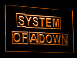 FREE System Of A Down LED Sign - Orange - TheLedHeroes