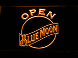 FREE Blue Moon Open LED Sign - Orange - TheLedHeroes