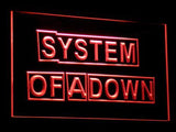 System Of A Down LED Neon Sign USB - Red - TheLedHeroes