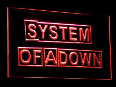 System Of A Down LED Neon Sign Electrical - Red - TheLedHeroes