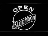 Blue Moon Open LED Neon Sign USB - White - TheLedHeroes