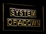 System Of A Down LED Neon Sign Electrical - Yellow - TheLedHeroes