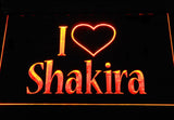 Shakira (2) LED Neon Sign USB - Orange - TheLedHeroes