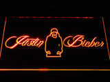 Justin Bieber LED Neon Sign USB - Orange - TheLedHeroes