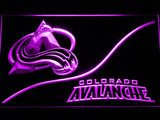 Colorado Avalanche (3) LED Neon Sign USB - Purple - TheLedHeroes
