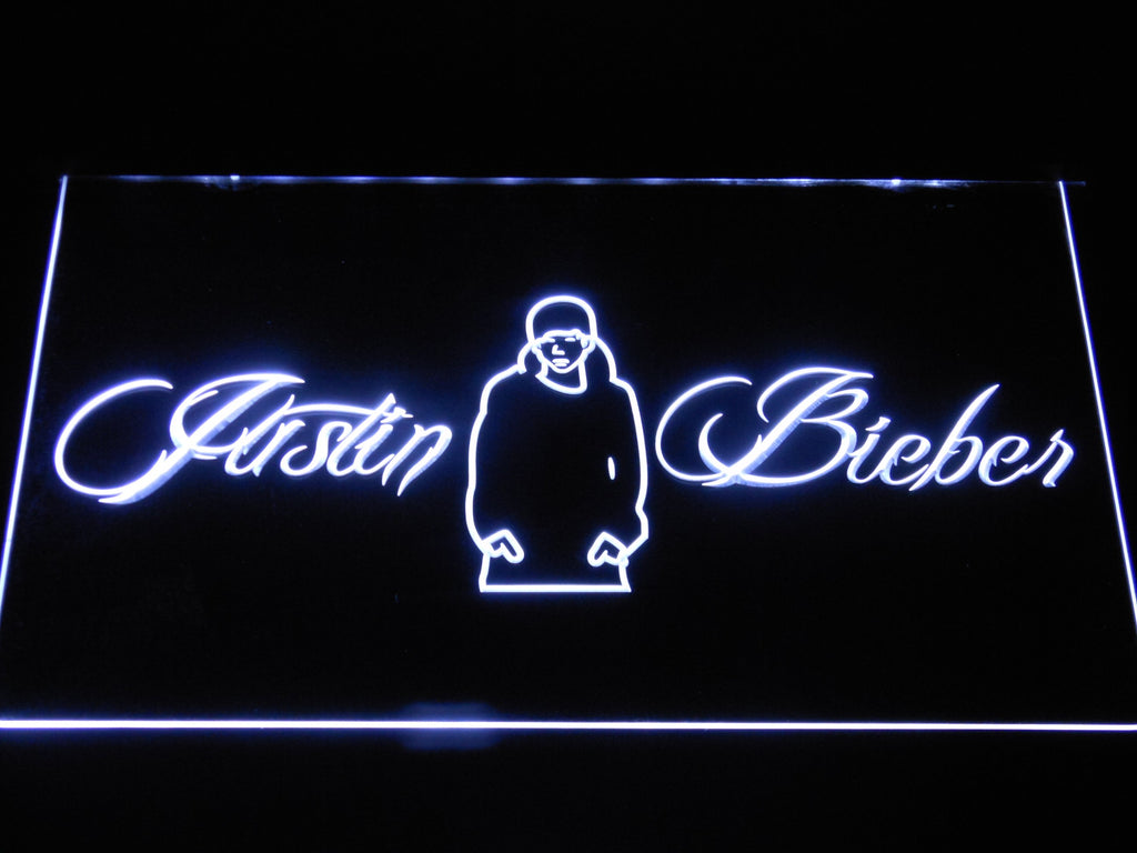 Justin Bieber LED Neon Sign Electrical - White - TheLedHeroes