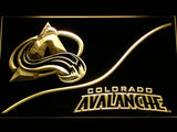 Colorado Avalanche (3) LED Neon Sign USB - Yellow - TheLedHeroes