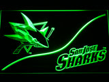 FREE San Jose Sharks (3) LED Sign - Green - TheLedHeroes