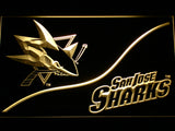 FREE San Jose Sharks (3) LED Sign - Yellow - TheLedHeroes