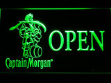 Captain Morgan Open LED Neon Sign USB - Green - TheLedHeroes