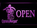 Captain Morgan Open LED Neon Sign USB - Purple - TheLedHeroes