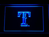 Texas Rangers (3) LED Neon Sign USB - Blue - TheLedHeroes