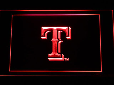 Texas Rangers (3) LED Neon Sign Electrical - Red - TheLedHeroes