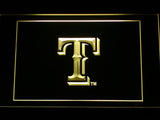 Texas Rangers (3) LED Neon Sign USB - Yellow - TheLedHeroes