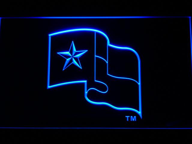 Texas Rangers (5) LED Neon Sign USB - Blue - TheLedHeroes