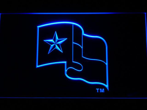 Texas Rangers (5) LED Neon Sign Electrical - Blue - TheLedHeroes