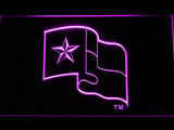 Texas Rangers (5) LED Neon Sign Electrical - Purple - TheLedHeroes