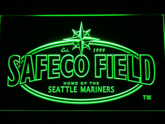 Seattle Mariners Safeco Field LED Neon Sign Electrical - Green - TheLedHeroes