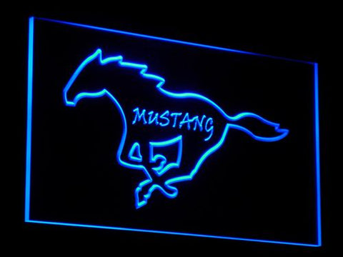 FREE Mustang (2) LED Sign - Blue - TheLedHeroes