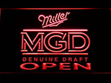 Miller MGD Open LED Neon Sign Electrical - Red - TheLedHeroes