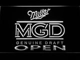 Miller MGD Open LED Neon Sign Electrical - White - TheLedHeroes