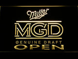 Miller MGD Open LED Neon Sign USB - Yellow - TheLedHeroes