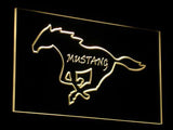 Mustang (2) LED Neon Sign USB - Yellow - TheLedHeroes