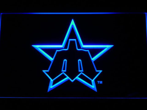 Seattle Mariners (9) LED Neon Sign USB - Blue - TheLedHeroes