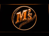 Seattle Mariners (10) LED Neon Sign USB - Orange - TheLedHeroes