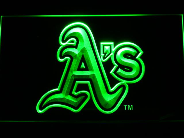 Oakland Athletics (2) LED Neon Sign Electrical - Green - TheLedHeroes