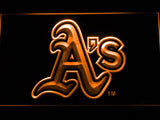 Oakland Athletics (2) LED Neon Sign USB - Orange - TheLedHeroes